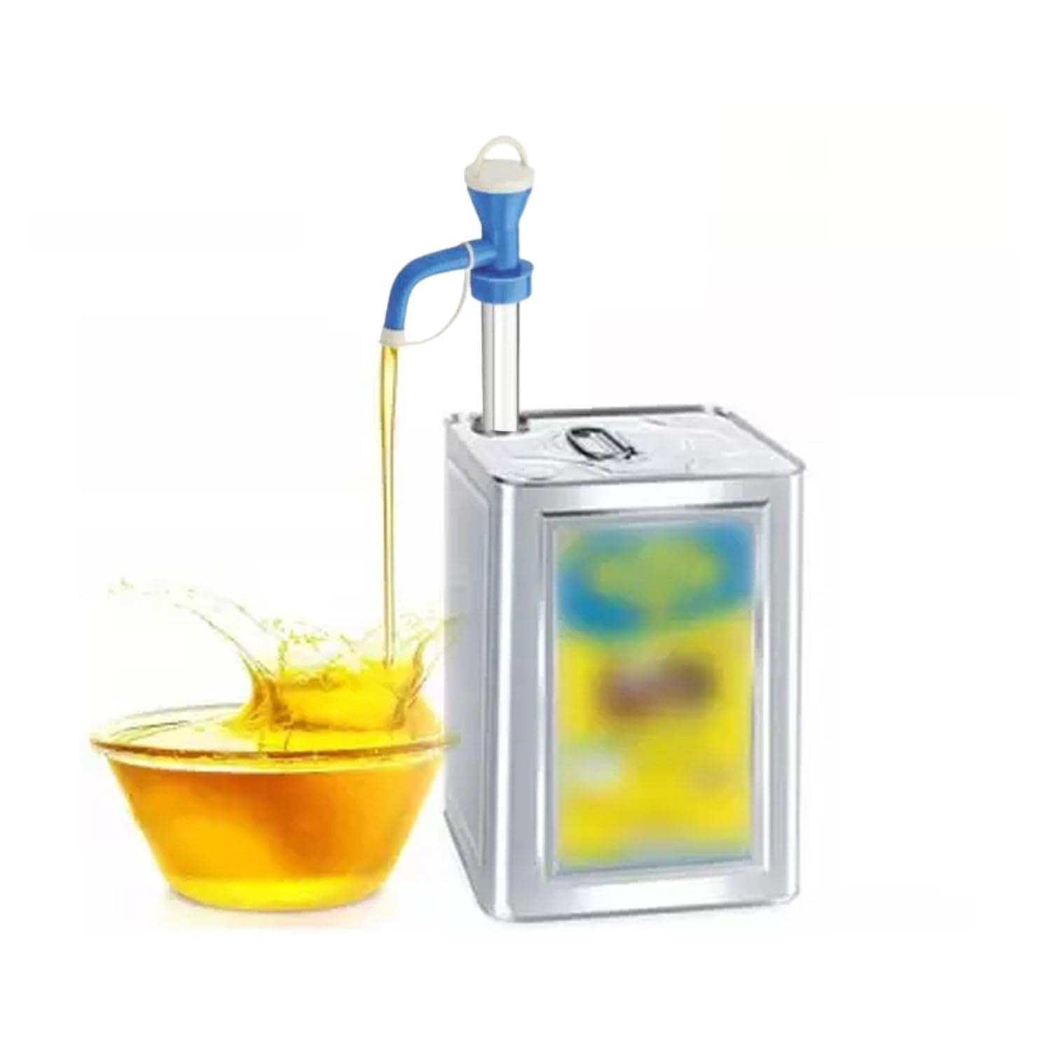 CHIDDHAN Kitchen Oil Pump Dispenser, Plastic, Manual Press Design Dispenser for Kitchen Plastic Hand Pump Dispenser, Cooking Manual Hand Oil Pump, Set of 1, Multicolor-picture-18
