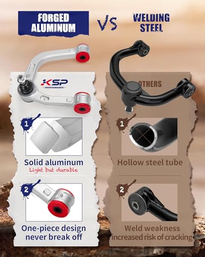 Bras de commande KSP pour stopper l'usure anormale des pneus sur 4Runner