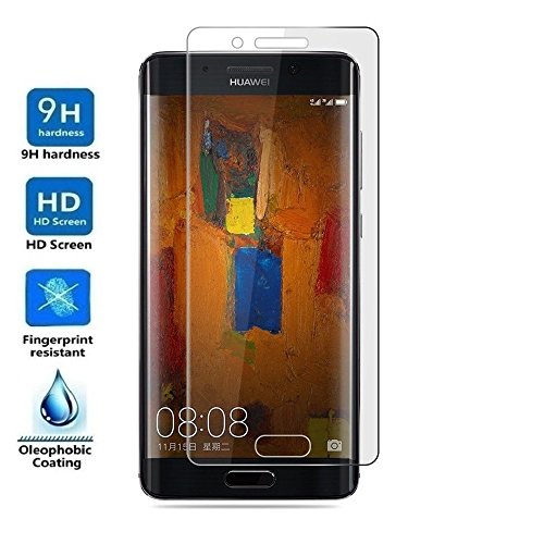 REY Protector de Pantalla Curvo para Huawei Mate 9 Pro, Transparente, Cristal Vidrio Templado Premium, 3D / 4D / 5D