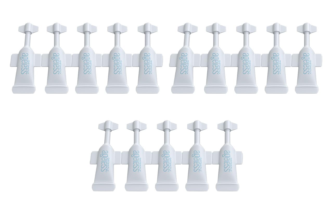 Instantly Ageless - Instant Face Lift in a Vial - Skin Care for Anti Aging face cream - Instant Under Eye Bags Remover - Facelift 15 Vials