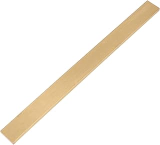 COYOUCO Brass Flat Bar,Rectangular Stock Strip Plate Metal Solid Strip,Thickness 2Mm Length 500Mm,10mm
