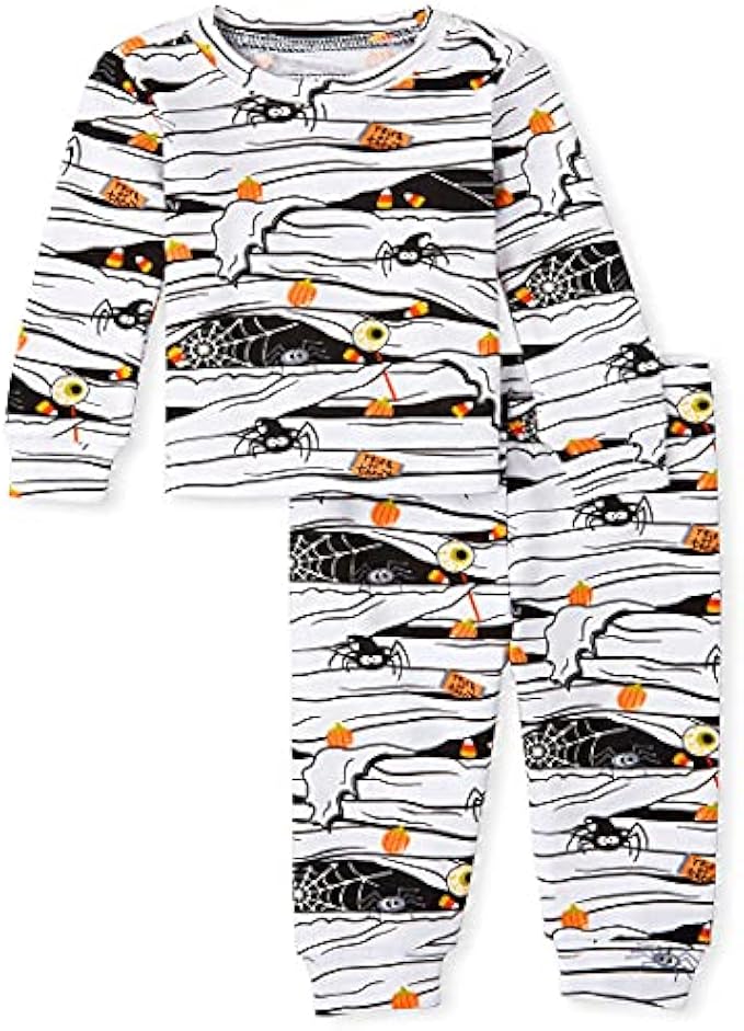 The Children's Place Kids' Halloween 2 Piece Snug Fit Cotton Pajamas