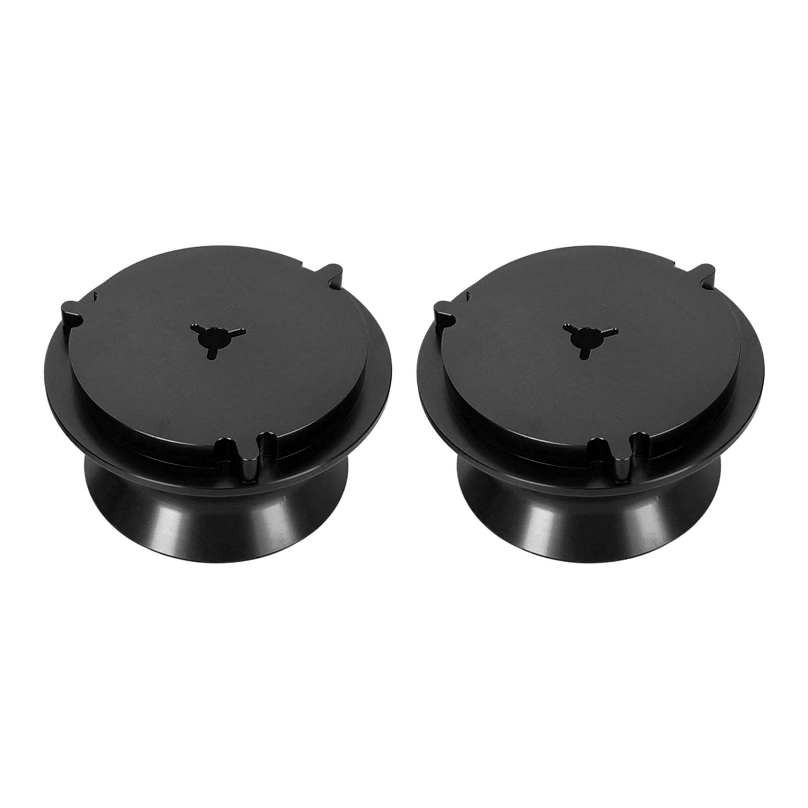Cryfokt Adaptadores de Cubo Nab, Aleación de Aluminio Pulido, Abridor de 10 Pulgadas para Grabadoras de Carrete a Carrete Studer Akai (Black)