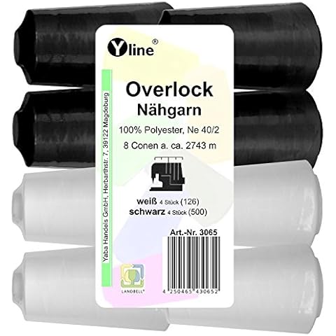 Set 8 Stück Spulen Overlock Cover