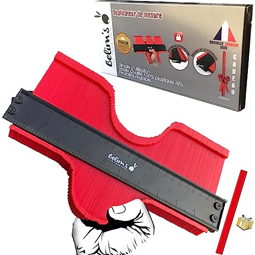 Konturenlehre groß mit Feststeller - Konturmessgerät - Profillehre...