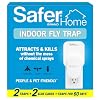 Safer Home Indoor Plug-in Fly Trap – SH502-2SR – Effective Fruit Fly Traps for Indoors, Gnat Traps for House Indoor, 400 Sq Ft Protection – Style: 2 Devices + 2 Glue Cards