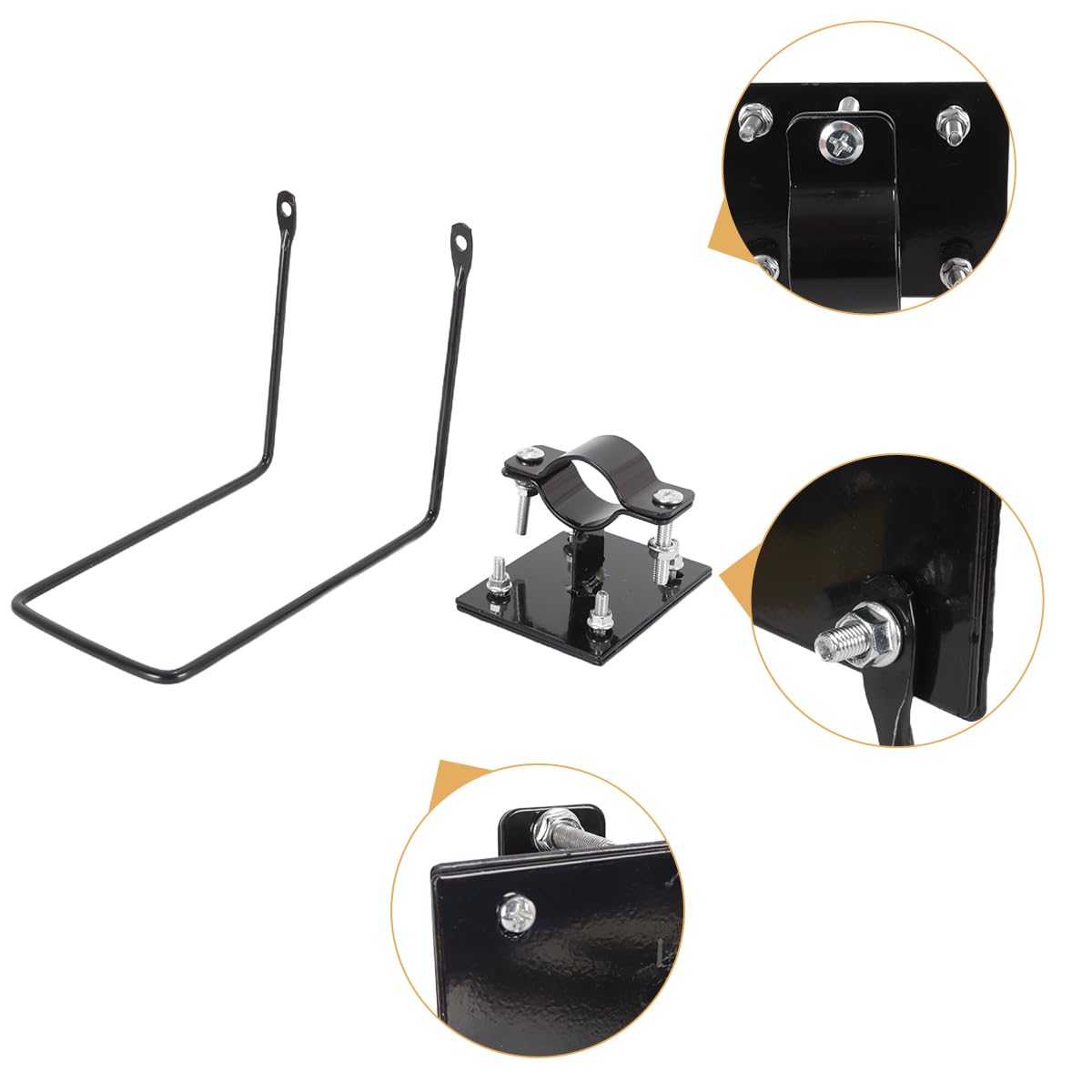 Alide Supporto Per Fissaggio Cestino Bici, Telaio Di Supporto Per Cestino Anteriore Auto, Telaio in Ferro, Lamiera Di Ferro Per Scooter E Bici Elettriche