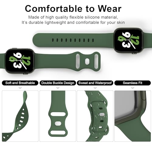 Pulseira esportiva compatível com Apple Watch séries 10/9/8/7/6/5/4/3/2/1 Ultra SE, trevo de 38 mm,