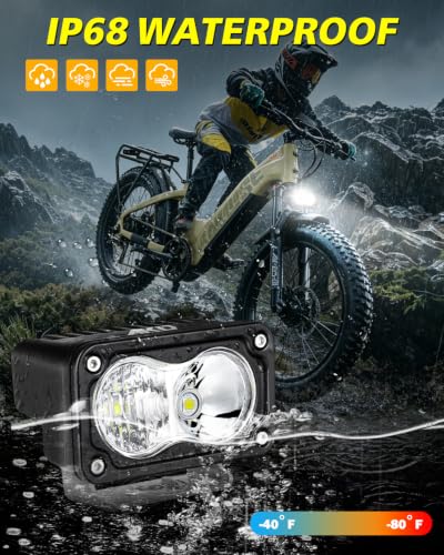 Image of 3 Inch LED Pod with XT60 Connector 20W CREE LED E-Bike Headlight | High Intensity CREE LEDs, Spot Flood Combo Beam, Small Offraod Driving Hea light for Dirt Bike Truck Motorcycle ATV UTV SUV