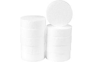 MIDELONG Styrofoam Circles 3 Inch Thick for Crafts and DIY Projects