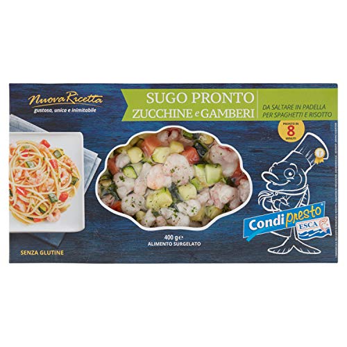 Esca Condipresto Sugo Pronto Zucchine e Gamberi, 450g (Surgelato)