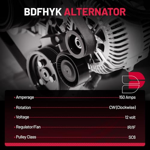 Image of BDFHYK Alternator Compatible with Hyundai Santa Fe Sport 2013-2016 2.0L L4 /2.4L L4,Compatible with Kia Optima 2014-2015 2.0L L4,Compatible with Kia Sorento 2012-2014 2.4L L4 Replace 11710N,373002G800
