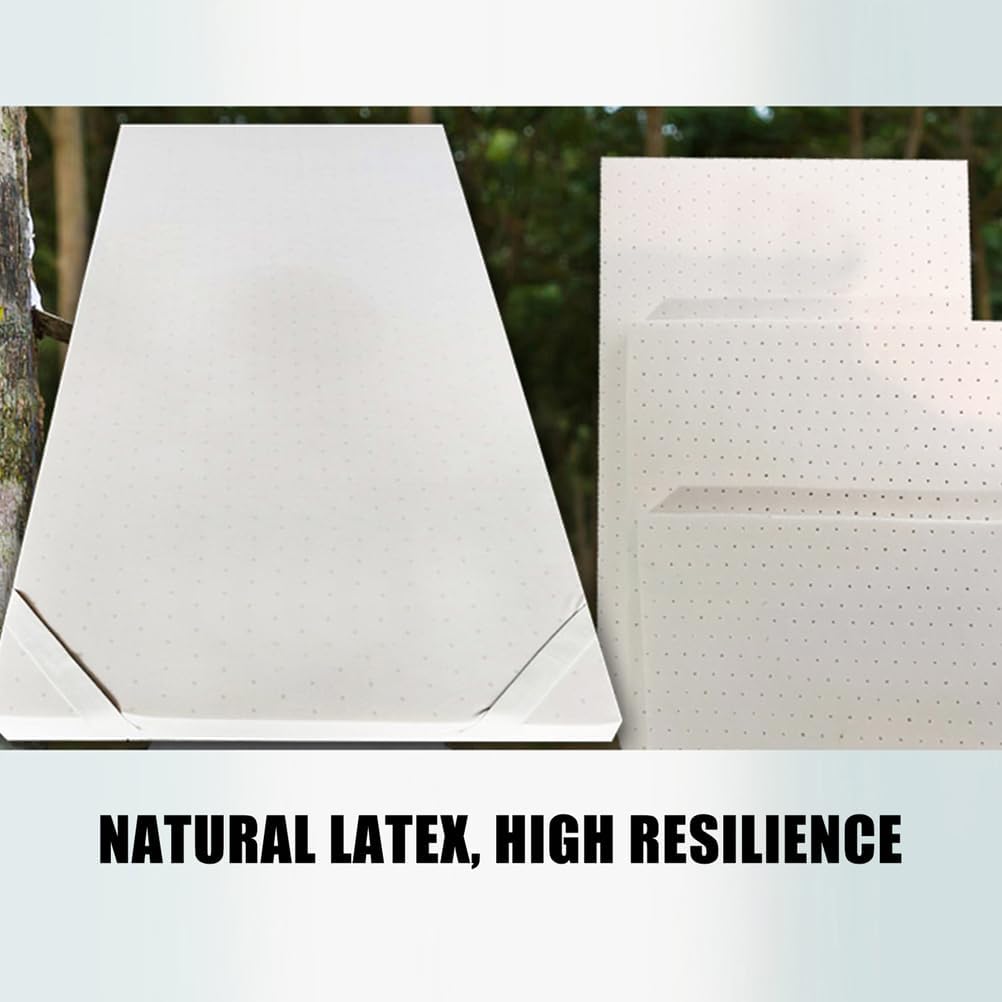 Thick 5cm,80 * 185cm,LDLCYCN Natural Latex Mattress Topper Breathable Massage Table Mattress Pad with Dustproof Cover Thicken 5Cm(2In) Spa Bed Pad Help Relief Shoulder & Back Pain for Beauty Bed