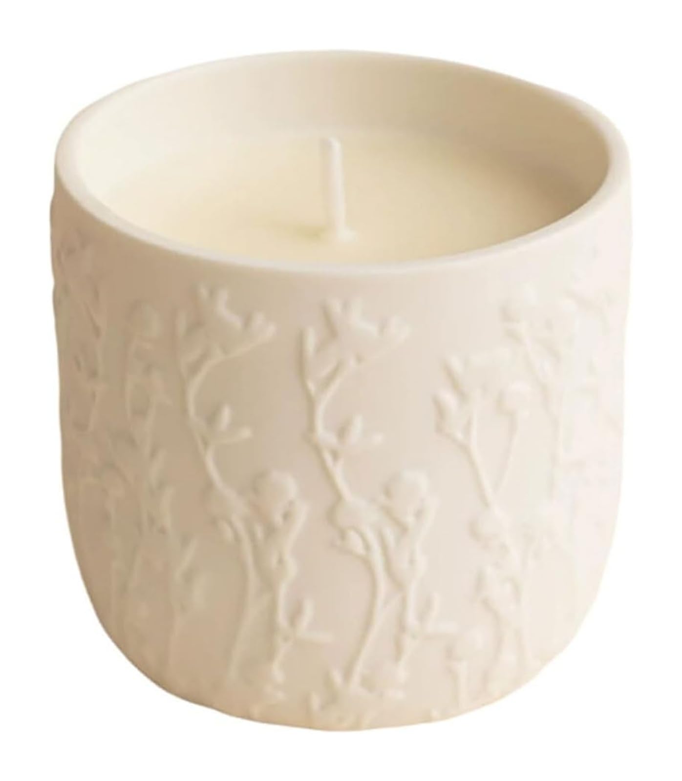 Scented Candle, Ceramic White Jar Candles Reusable Scented Clean Burn Long Lasting Multicolor(Bergamot Cedarwood)