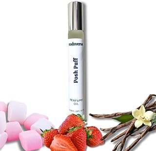 Posh Puff Luxury Perfume Oil | Gourmand Strawberry Marshmallow Fragrance