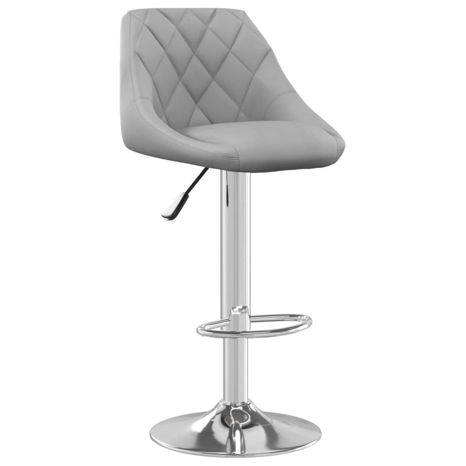 Homgoday Taburetes de bar, 2 unidades, color gris claro, de terciopelo, silla de oficina, silla de descanso, silla de bar, silla de escritorio para salón o dormitorio
