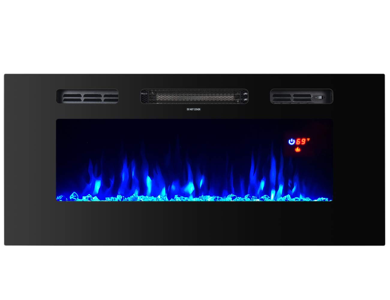 Proman Products TopLife Electric Fireplace Mounted or in Wall Recessed, 40