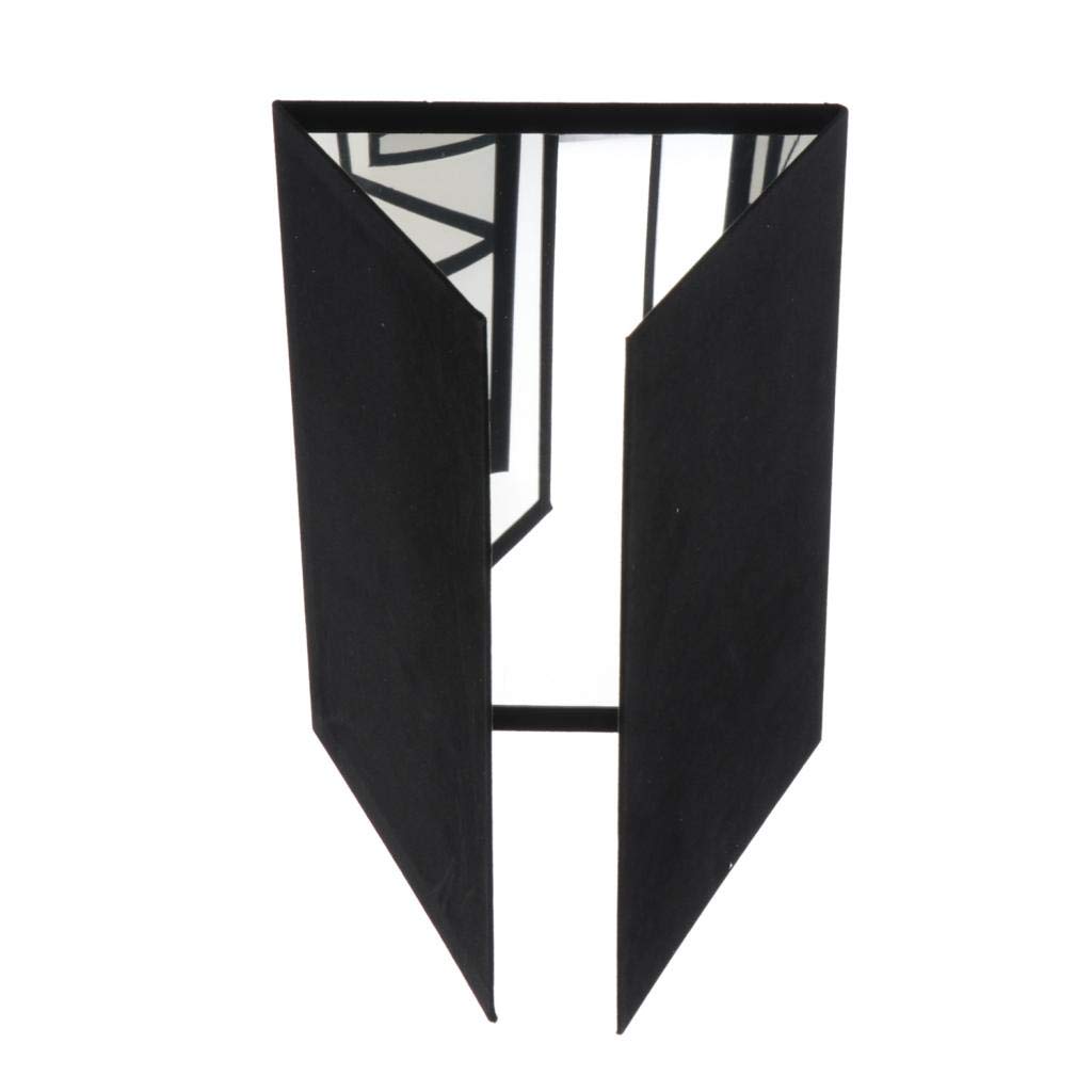 Paowsietiviity 3-Way Practicing Mirror for Magic Tricks Magician Accessories Stage Illusion, 24.2x18cm, Black