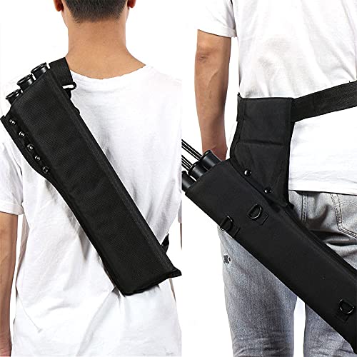 Namvo Tiro con arco cruzado Perno de la cadera Quiver cintura flechas titular tubo cintura colgado llevar bolsa