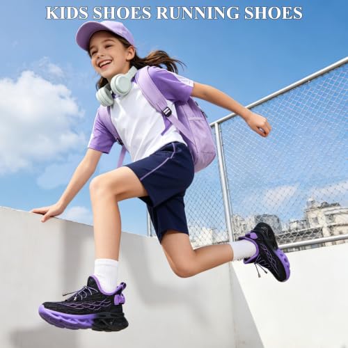 Image of JMFCHI Boys Girls Kids Sneakers Knitted Mesh Running Tennis Athletic Shoes | Breathable,Lightweight,Comfortable,Non-slip,Easy wear,Casual fashion,Indoor outdoor,Gym sport,Daily play,Little /Big Kid