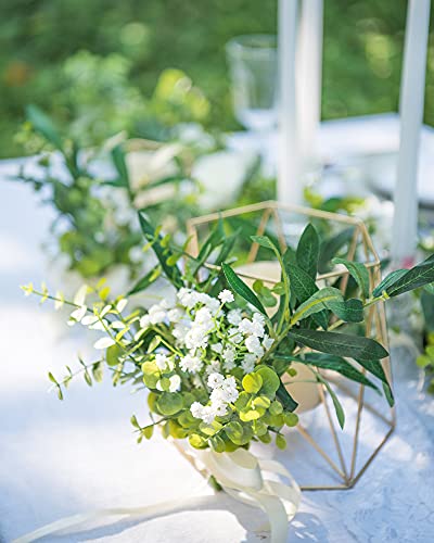 Ling's Moment Artificial Baby's Breath, 18Pcs Gypsophila Greenery Spray White Flowers For Wedding Bouquet/Centerpieces/Boutonnieres/Corsage And Floral Arrangements #TOP5