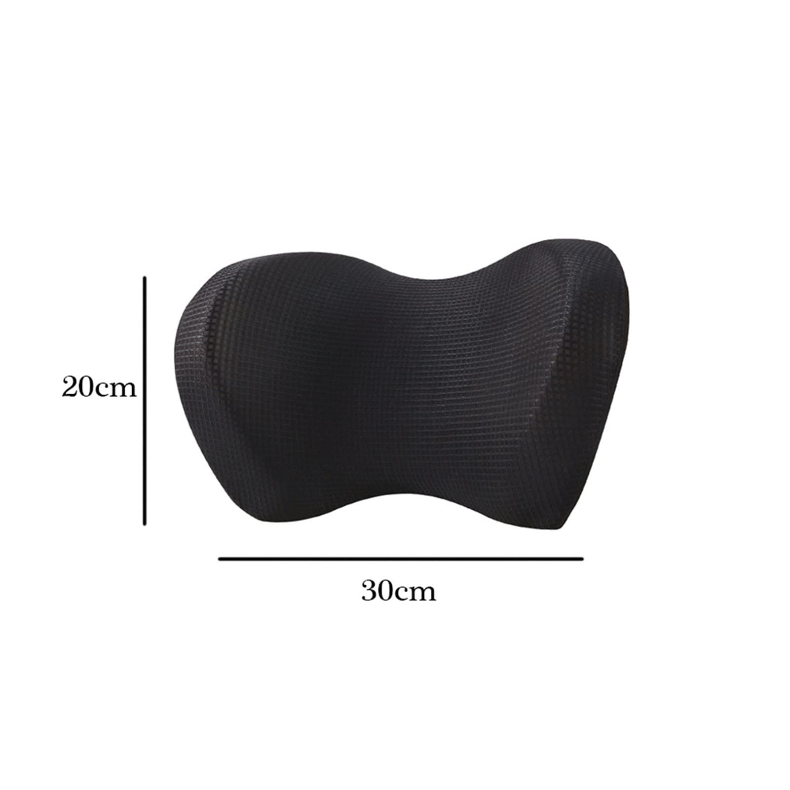 Almohada para el reposacabezas del Cuello del automóvil Almohada de Soporte para la Cabeza del Cuello del Asiento automático de Seda de Hielo Apto para Viajes en automóvil Dormir Espuma de Memoria A