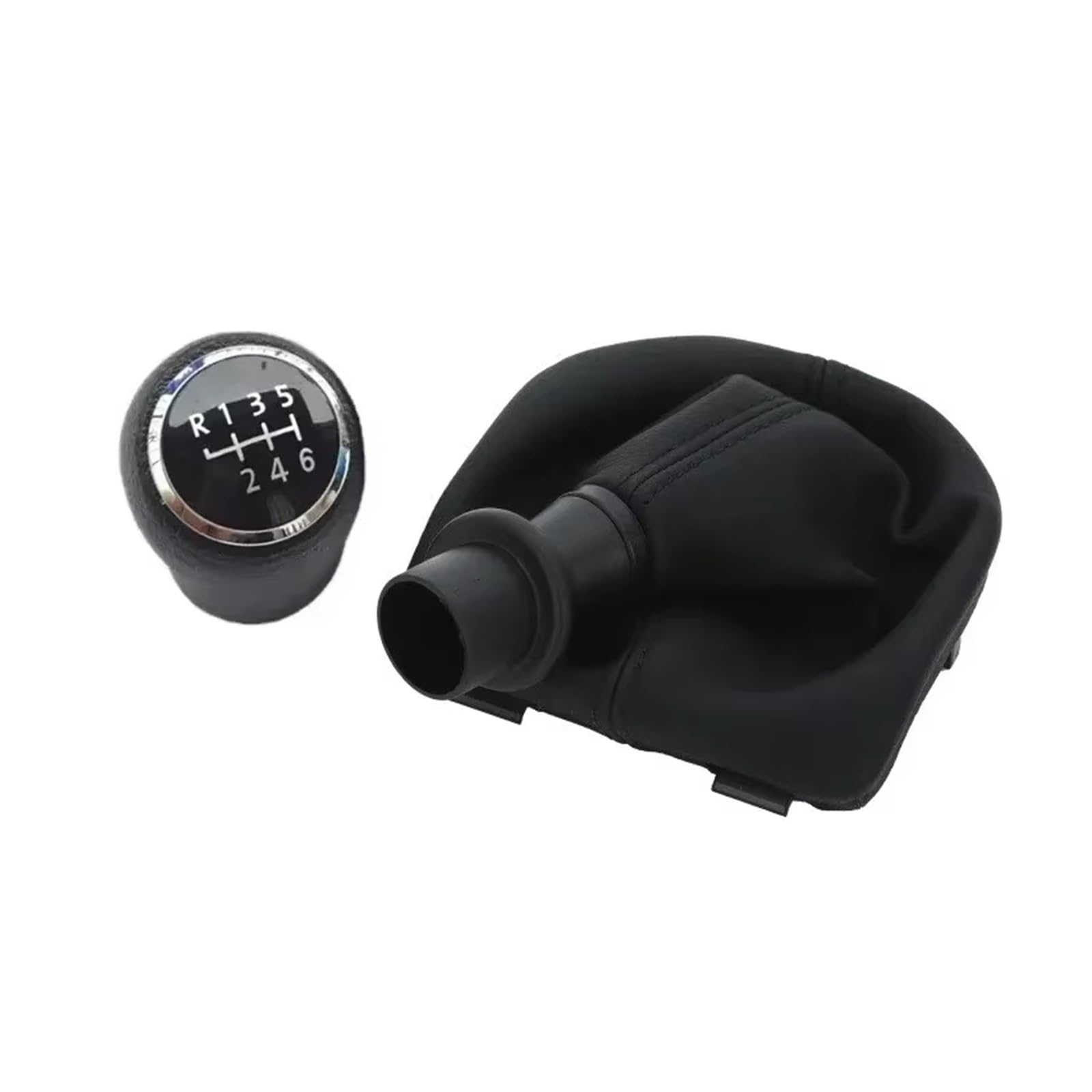 OUVECR Car Shift Gear Knob Handle for VW T6 T7 for Transporter for Multivan for Caravelle 2016-2020 Gear Shift Knob Shifter Lever Gaiter Boot Gear Shift Cover(6 Speed)