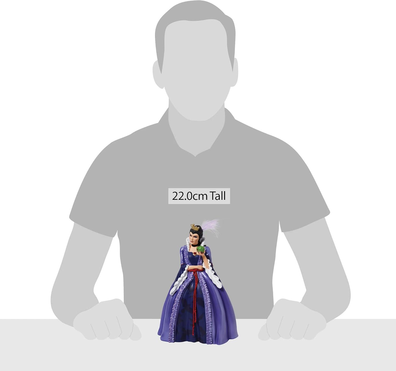 Enesco Disney Showcase Snow White Evil Queen Rococo Figurine, 8.5 Inch, Multicolor