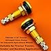 TR618A Tire Valve Stems,Tubeless Air Liquid Tractor Valve Stems for Tubeless Tires, Industrial Agricultural Wheels, Clamp-in Tire Valve Stems (Pack of 2)