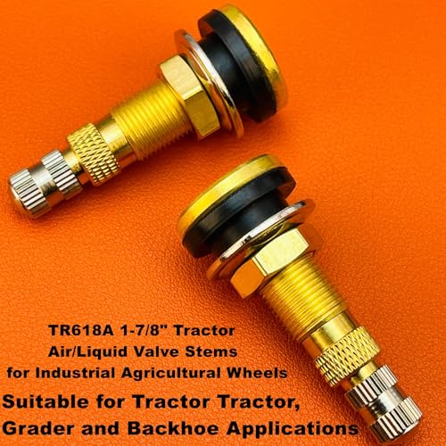 Image of TR618A Tubeless Air Liquid Tractor Valve Stems for Tubeless Tires, Industrial, Agricultural Wheels, Clamp-in Tire Valve Stem (TR618A-5pcs)
