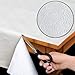 Home Bargains Plus Quilted Heavy Duty Table Pad Protector with Flannel Backing, Cut to Fit, Heat Resistant, Wipe Clean, Protects Table from Spills and Scratches, White, 52” x 90” Rectangle