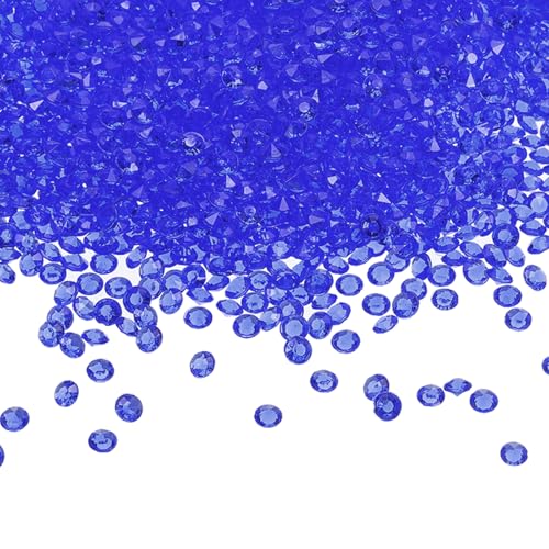 Confettis de table bleu saphir en acrylique pour réussir l'ambiance de votre buffet de mariage