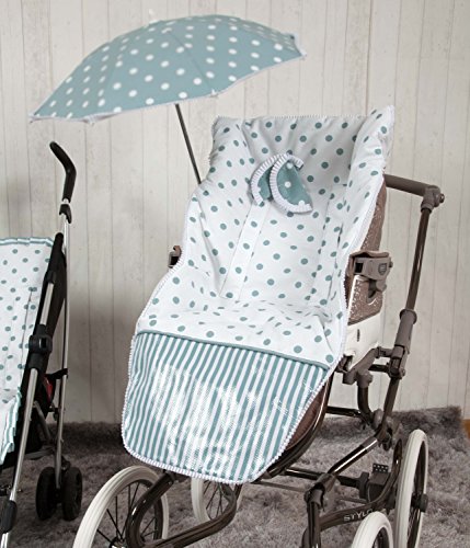 Babyline Carrusel - Colchoneta para silla de paseo, color verde