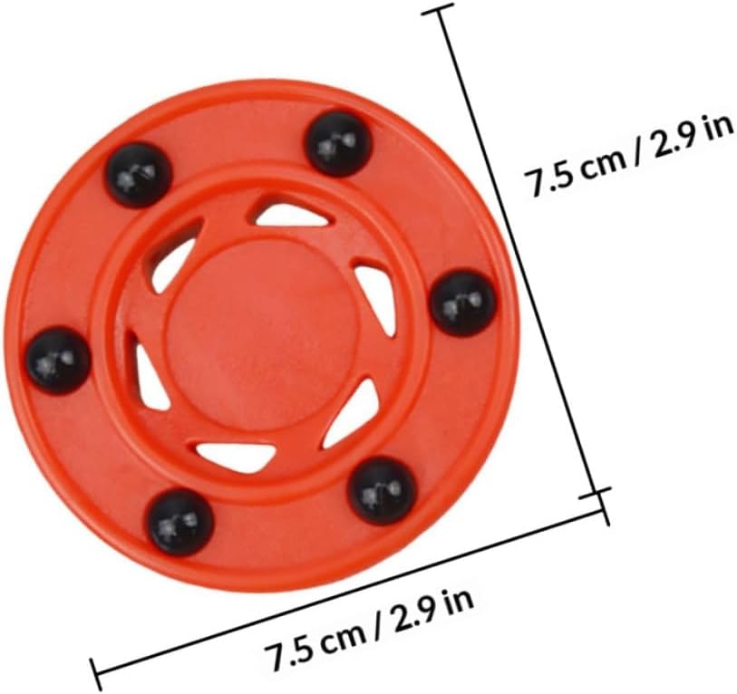 3pcs Professional Inline Hockey Pucks for Street Hockey Training Low Bounce Roller Balls for Men and Women Sturdy Rubber Material for Practice