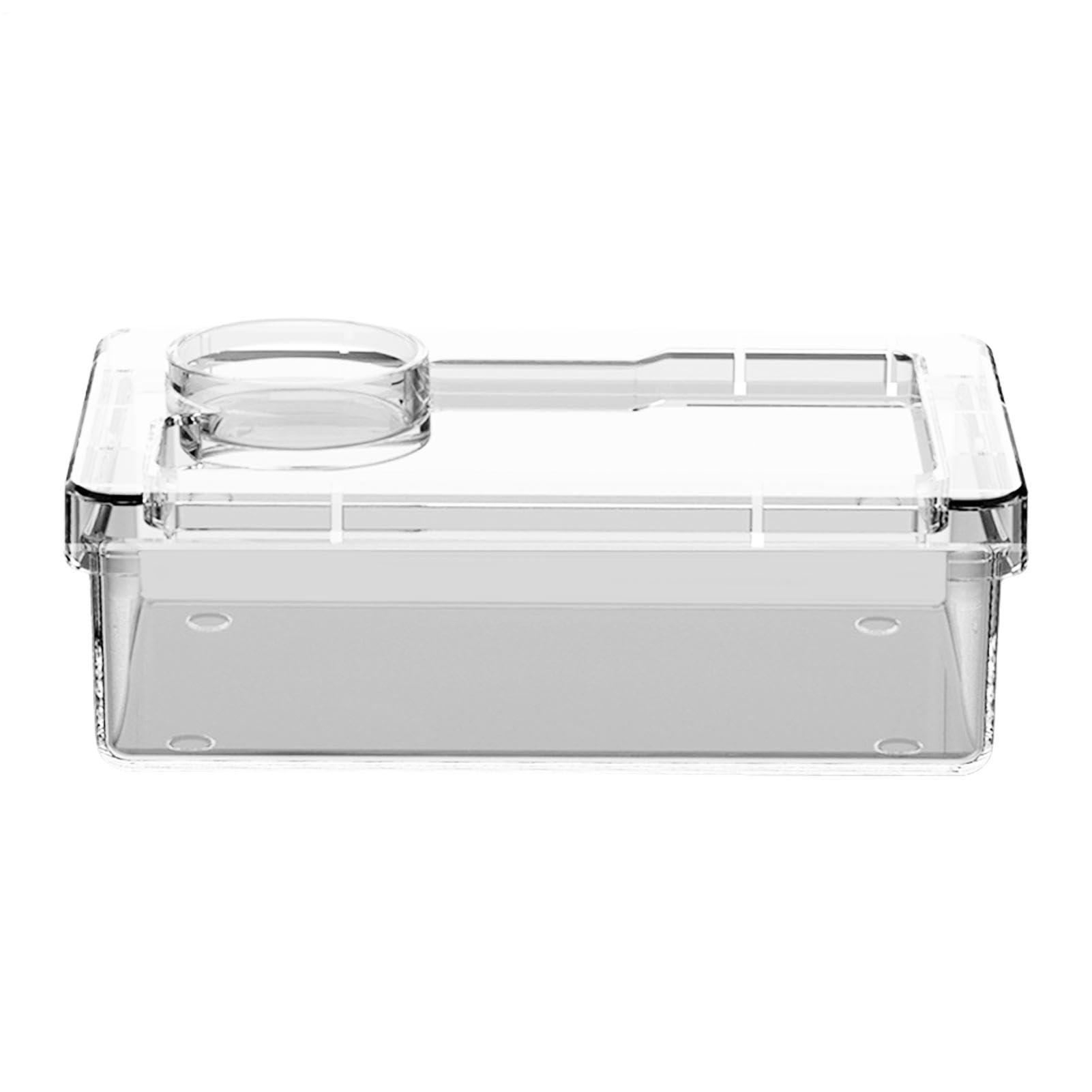 Reptile Water Bowl - Anti-Escape Crested Gecko Food Dish, Reptile Amphibian Feeders, Polystyrene | Snake Water Bowl For Habitat Feeding Gecko Chameleon Terrarium Frog Tank Lizard Tortoise Cage Le