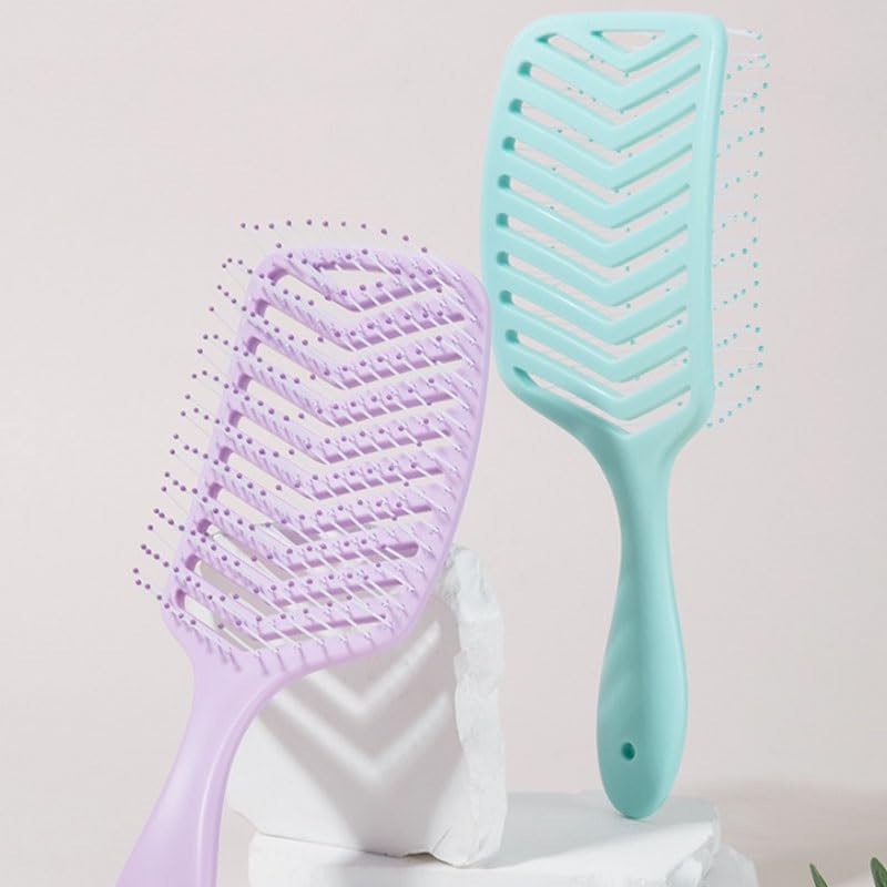 Fluffy Comb Hairstyle for Long Hair Hollowed Out Curly
