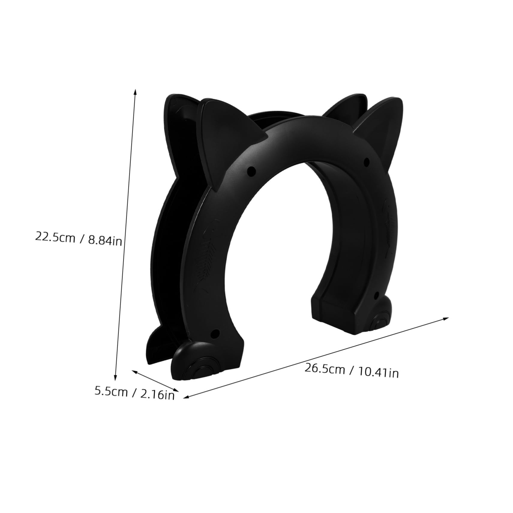TOYANDONA Katzenklappe Haustiertür aus Kunststoff mit Katzenform für Kleine Hunde und Katzen Vielseitig Nutzbar Einfache Installation für Haustier Innentür im Haus