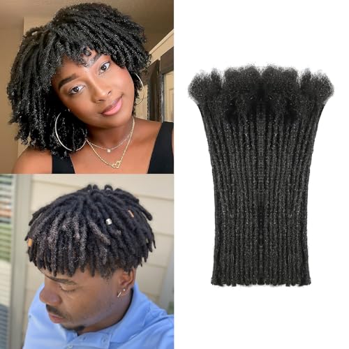 Vlliyava 6 inch 30 strand 0.4cm Afro kinky human hair loc extensions