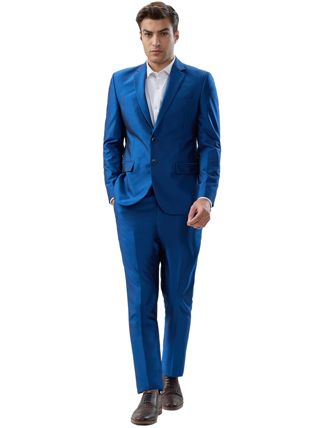 parx Men Urban Fit Solid Pattern Terelyne Rayon Blend Notch Lapel Full Sleeve Casual Suit-picture-24