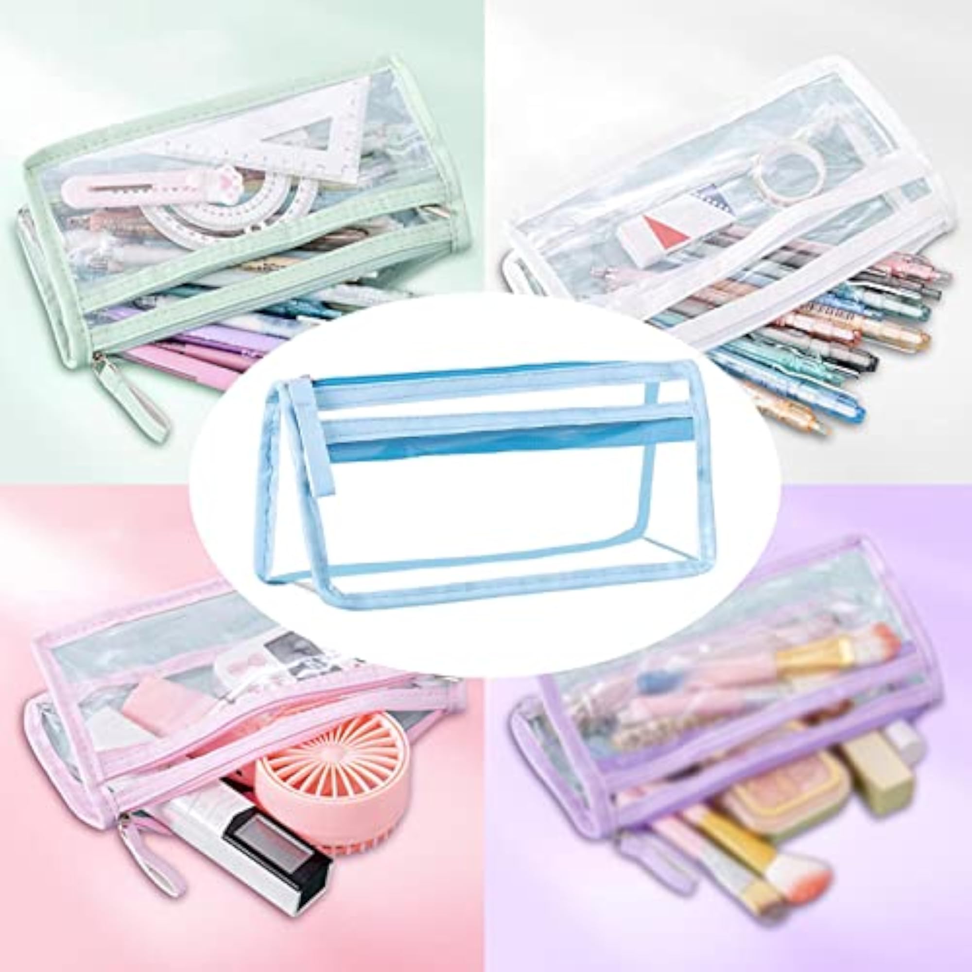 Waterproof Clear PVC Storage Organizer for Makeup and Gifts