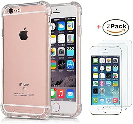 iPhone 6 / iPhone 6S Funda y Protector de Pantalla *2, MISSDU Transparente Silicona Fundas Silicona Crystal Shell Case Panel Trasero Transparente y Esquinas reforzadas en TPU iPhone 6 / iPhone 6S Funda y Protector de Pantalla *2, MISSDU Transparente Silicona Fundas Silicona Crystal Shell Case Panel Trasero Transparente y Esquinas reforzadas en TPU