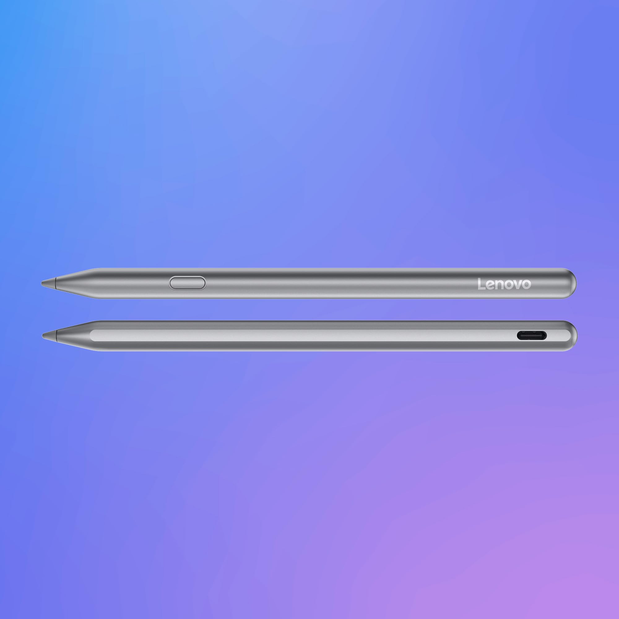 Lenovo Tab Pen Plus, Penna digitale con 4.096 livelli di pressione, rilevamento inclinazione, Palm Rejection, connessione Bluetooth® con avviso anti-smarrimento, ricarica rapida