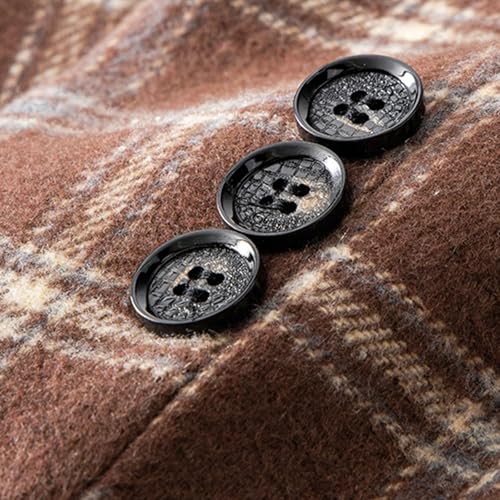 Men's Causal Suit Blazer Plaid Color Block Checked Patterned Slim Fit Coats Two Button Business Wedding Party Banquet4