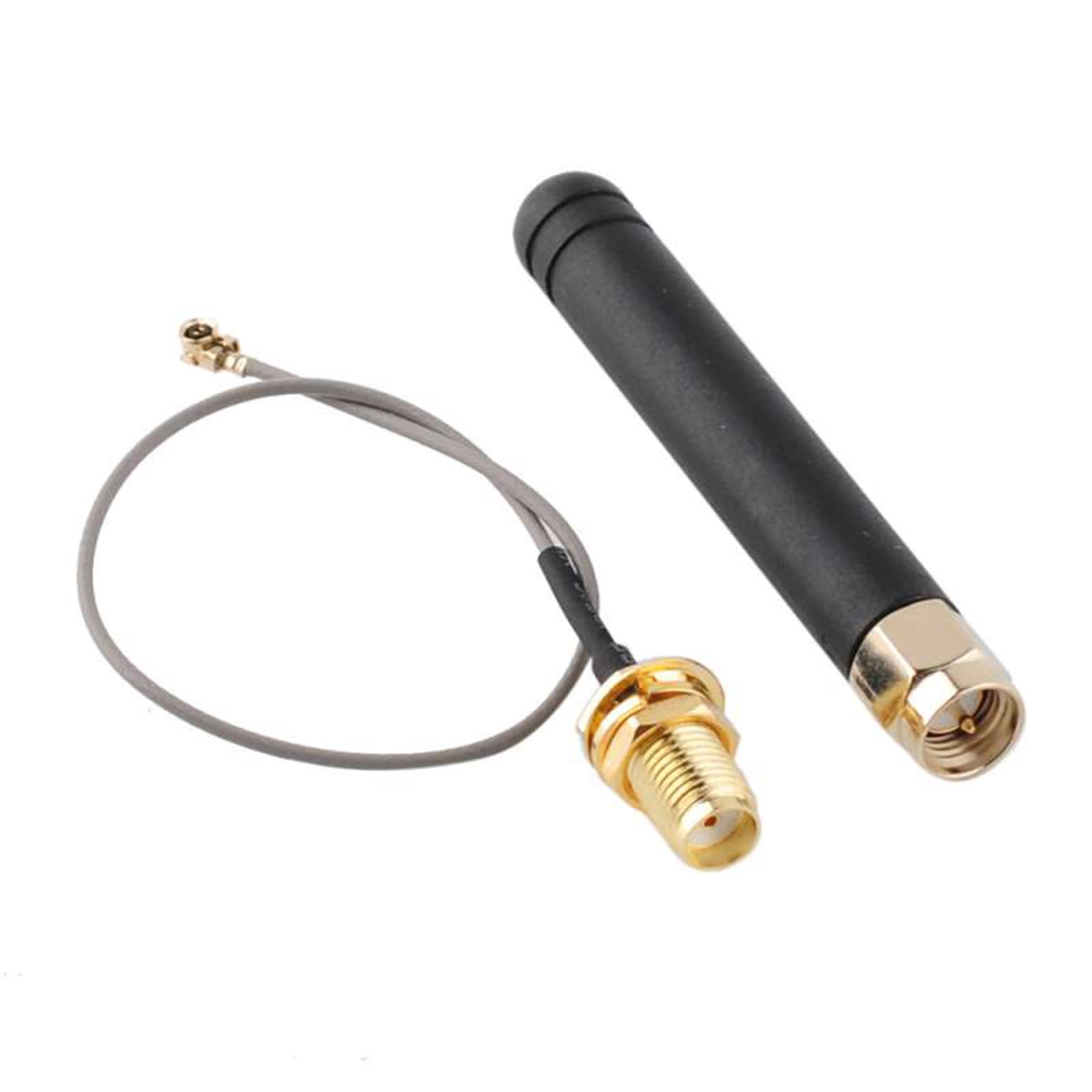 Wishiot 915mhz lora Antenna 2dBi Gain U.FL IPEX 1 to SMA Connector for Lora Board Lora32u4 II WiFi Lora32 IoT Projects (Pack of 3)