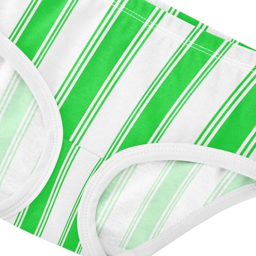 Green White Stripe Toddler Girls's Underwear 2T 23008784
