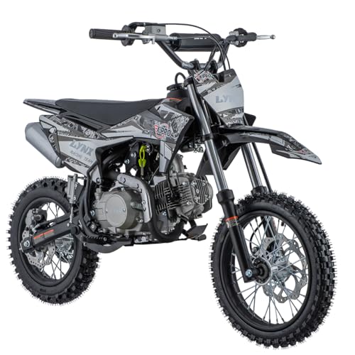 X-PRO X27 125cc Dirt Bike with 4-Speed Semi-Automatic Transmission, Kick Start, Big 14'/12' Tires! Cradle Type Steel Tube Frame! (Black)