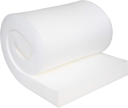 High Resilience Seat Cushion Upholstery Foam Pad for Sofa or Chair, 4" x 24" x 82" CertiPUR-US Certified, Extra Long HR