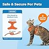 Voyager Escape Proof Cat Harness and Leash Set with Reflective Stitching, Neoprene Handle 5ft - Supports Small, Medium and Large Cats, Kittens for Walking by Best Pet Supplies - Orange, S #1