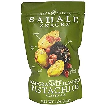 Glazed Mix, Naturally Pomegranate Flavored Pistachios, 4 oz- packof 2