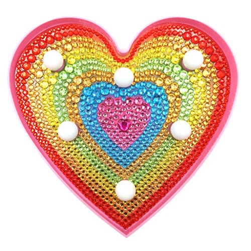 Preisvergleich Produktbild qingqingR Herzförmige DIY Spezial geformte Vollbohrkristall-Diamant-Zeichnungs-N...